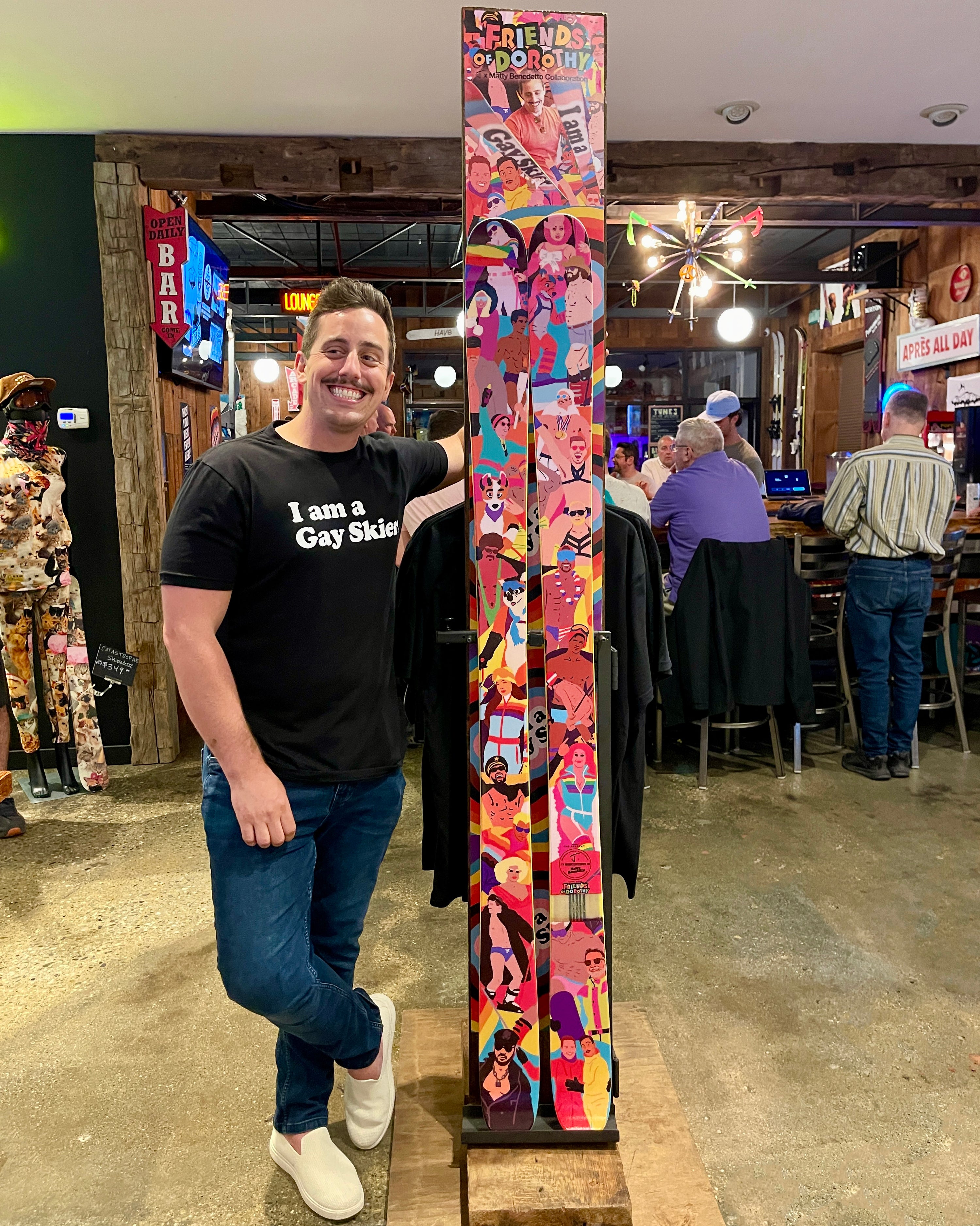 The Friends of Dorothy Skis - Gay Pride Skis