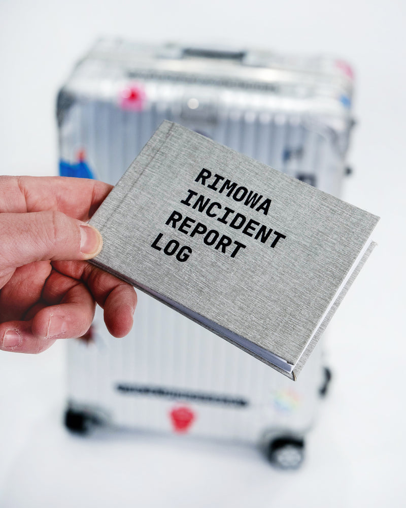 Rimowa Incident Report Log - Damaged Suitcase Sticker Book