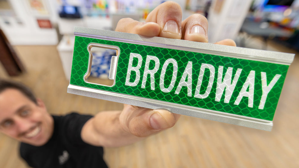 Turning street signs into bottle openers