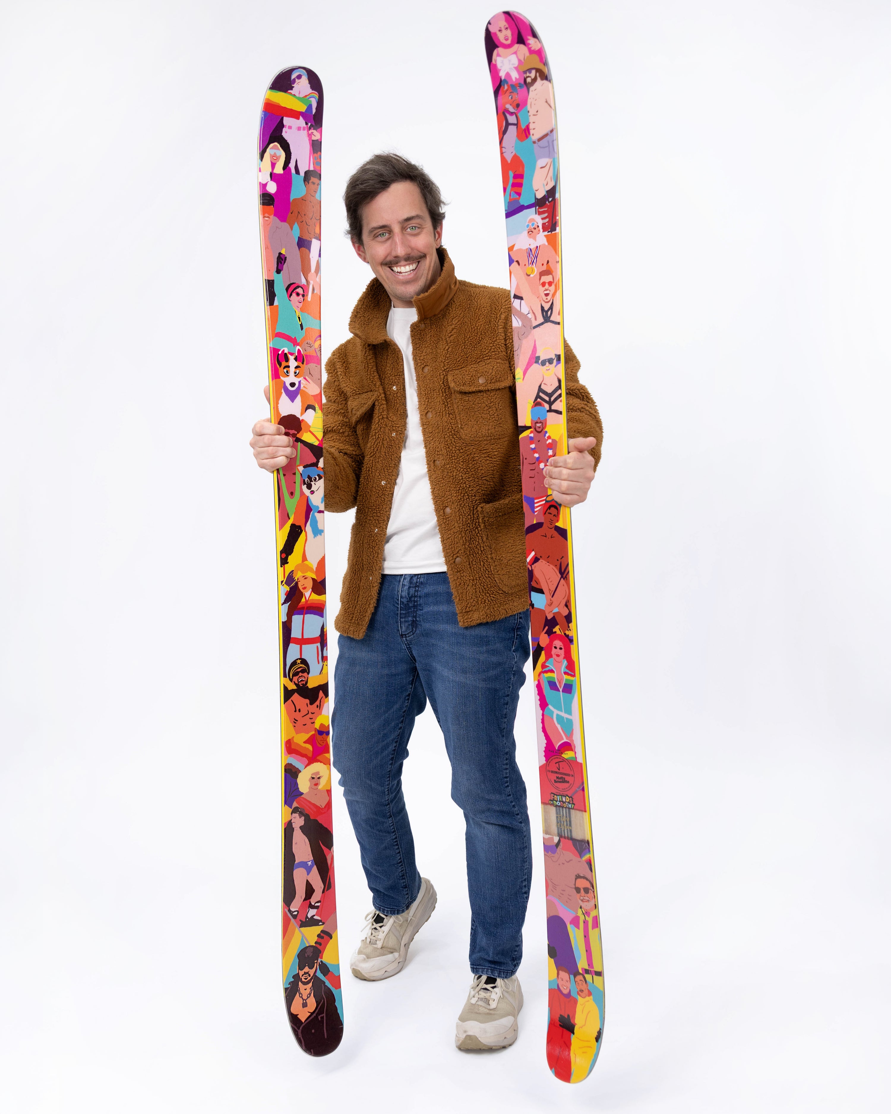 The Friends of Dorothy Skis - Gay Pride Skis