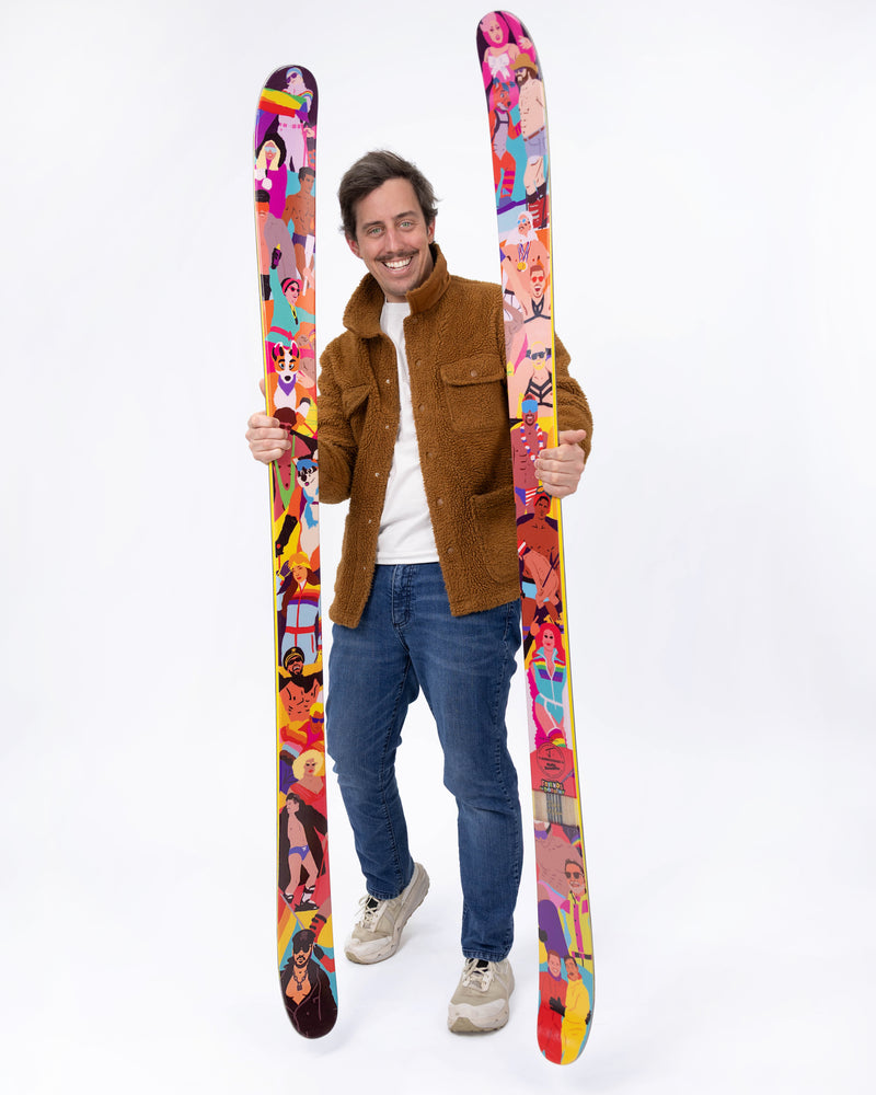 The Friends of Dorothy Skis - Gay Pride Skis